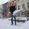 Mayor De Blasio Shovels His Sidewalk, Urges NYers To Be "Extremely Careful" While Outdoors